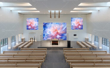 stage church screen-1.92×1.92m(side)+ 3.84×2.88m(backdrop)