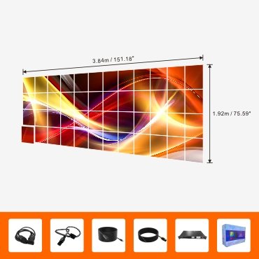 church led screen 3.84m 1.92m