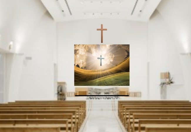 church LED background 1.92 1.44m