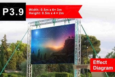 stage LED screen M-3X2-P3.9