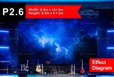 stage LED screen M-5X3-P2.6