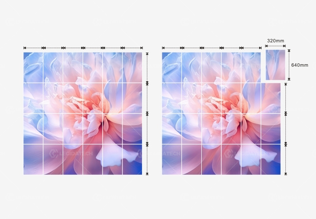 stage church screen-1.92×1.92m(side)+ 3.84×2.88m(backdrop)+1.92×1.92m(side)-1