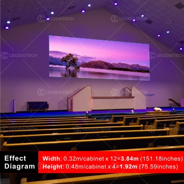 LED Wall for Church-3.841.92m