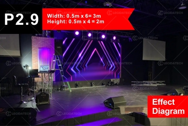 stage LED screen M-3X2-P2.9