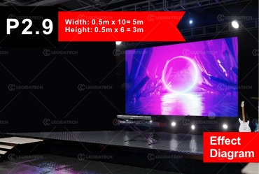 stage LED screen M-5X3-P2.9