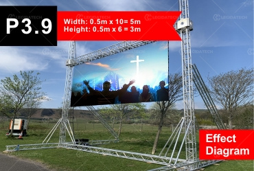 stage LED screen M-5X3-P3.9