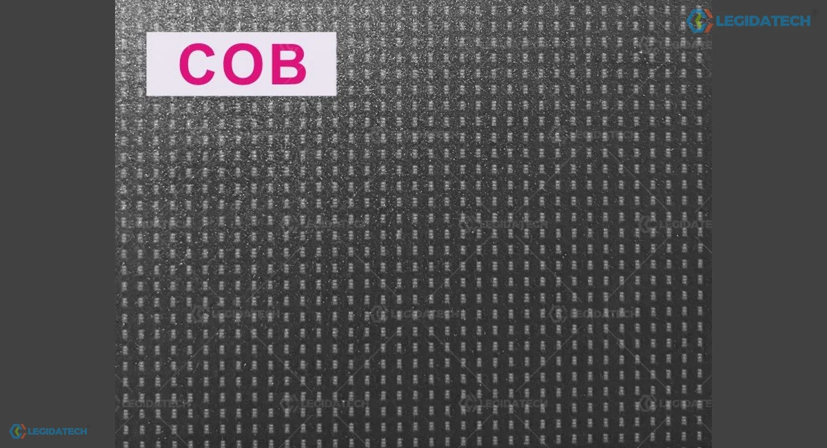 Fine pitch COB LED display for church - COB module surface at close range