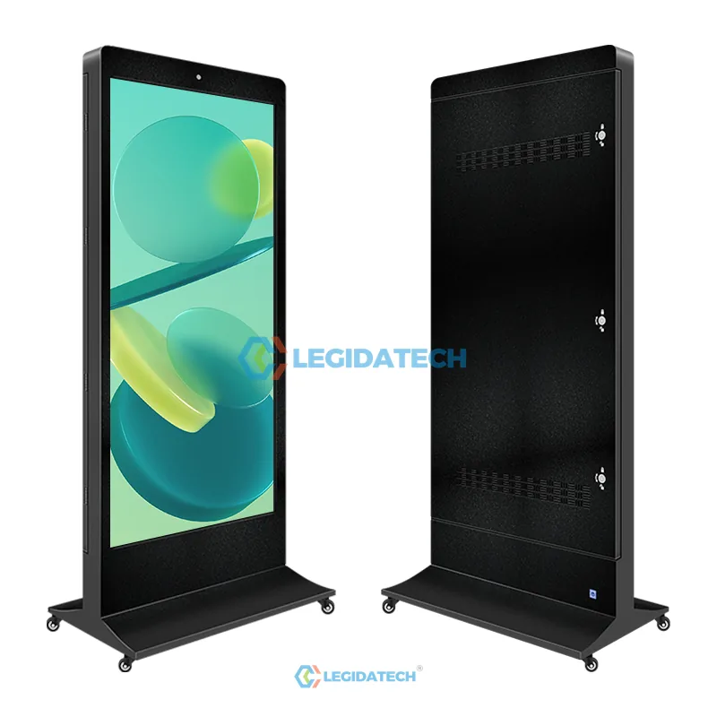 EMO series outdoor LED poster display - IP65 waterproof standalone screen for exposed church positions