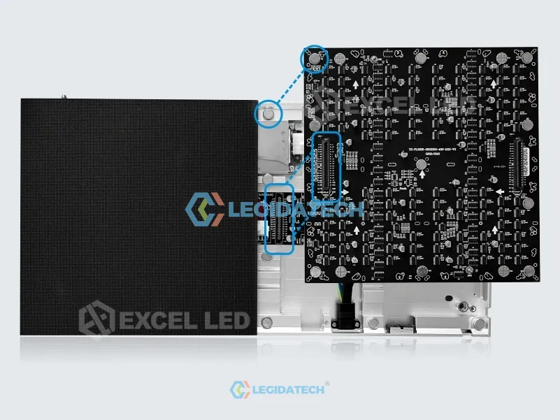GOB coated LED module surface protection on PS series church LED wall